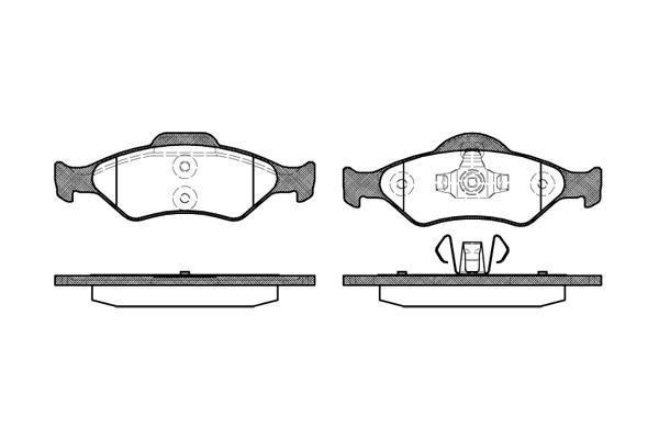 Polcar VA598563 Front disc brake pads, set VA598563