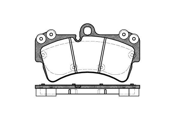 Polcar VA598656 Front disc brake pads, set VA598656