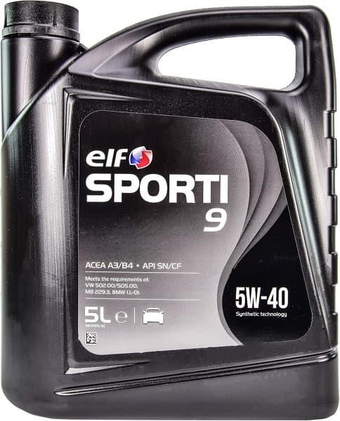 Elf 208440 Engine oil Elf Sporti 9 5W-40, 5L 208440
