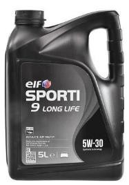 Elf 208419 Engine oil Elf Sporti 9 Long Life 5W-30, 5L 208419