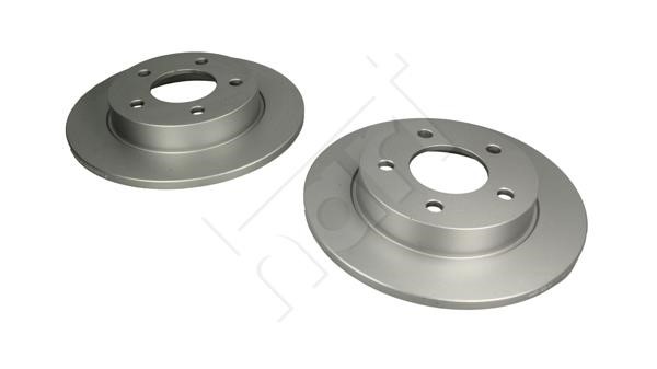 Hart 258 001 Rear brake disc, non-ventilated 258001