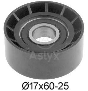 Aslyx AS-105161 Deflection/guide pulley, v-ribbed belt AS105161