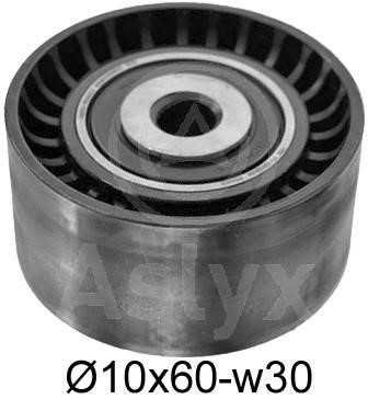 Aslyx AS-506633 Deflection/guide pulley, v-ribbed belt AS506633