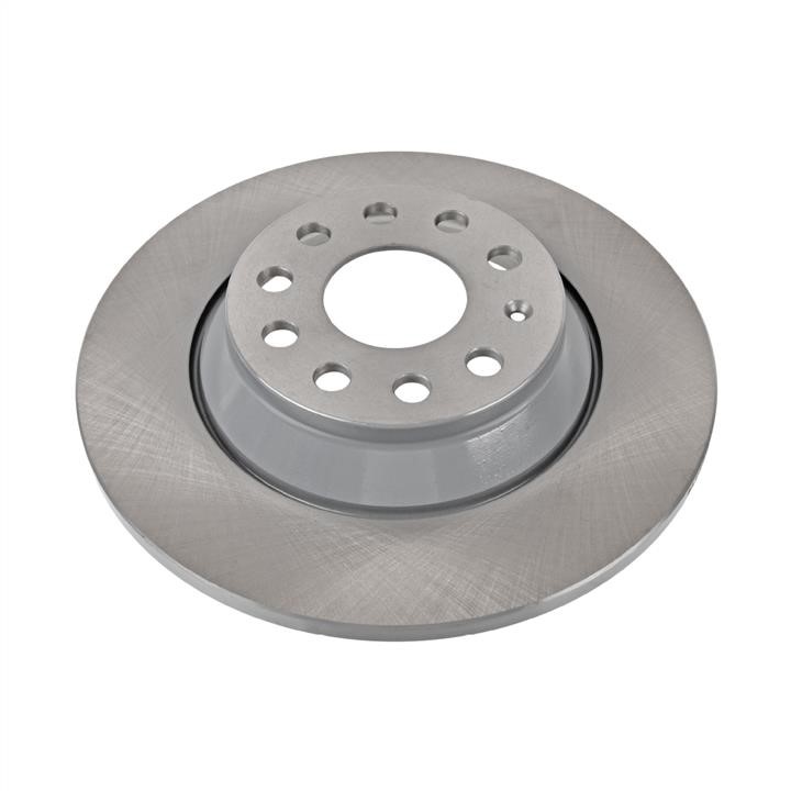Rear brake disc, non-ventilated febi 104496