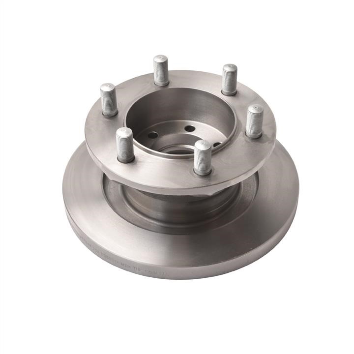 Unventilated front brake disc febi 17348