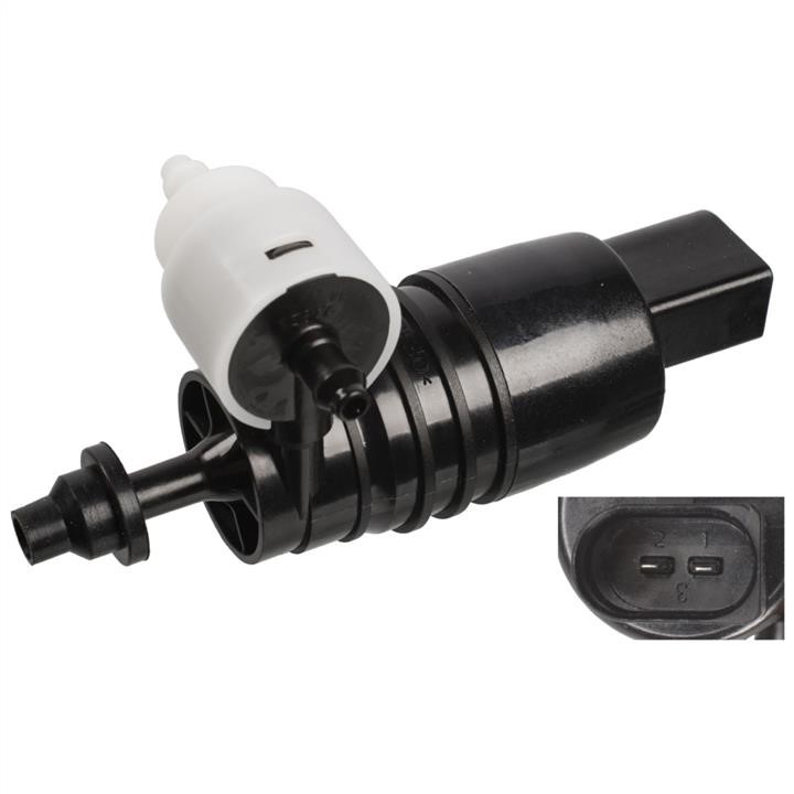 Windscreen washer motor Mini Cooper: 107463 febi Washer pump