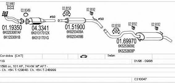C310047006925 Mts Exhaust system