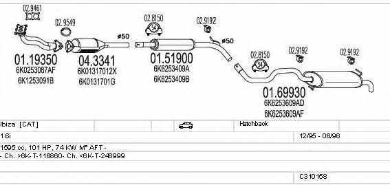 C310158007071 Mts Exhaust system
