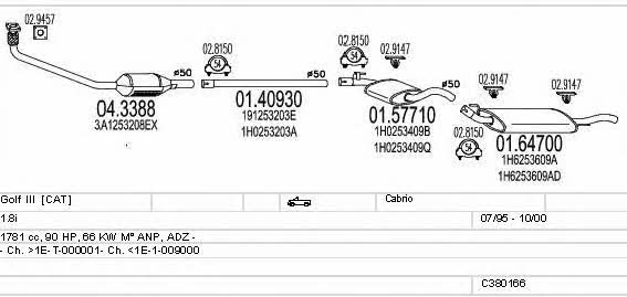 C380166002969 Mts Exhaust system