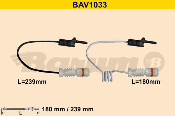 Barum BAV1033 Warning contact, brake pad wear BAV1033