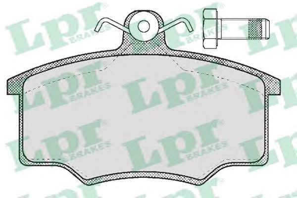 LPR 05P187 Brake Pad Set, disc brake 05P187