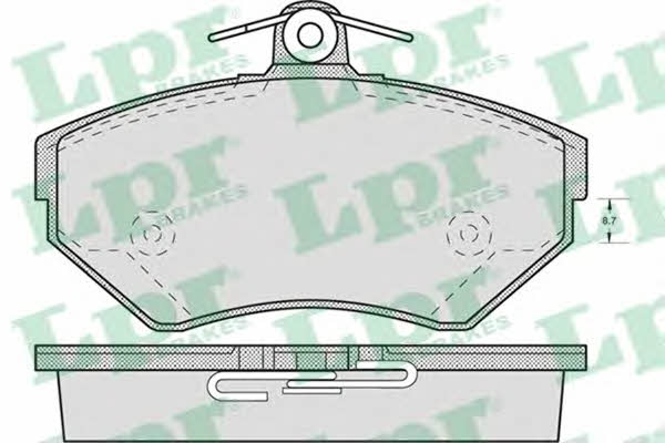 LPR 05P719 Brake Pad Set, disc brake 05P719
