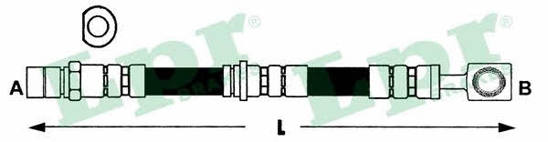 LPR 6T47396 Brake Hose 6T47396 6T47396 LPR Brake Hose