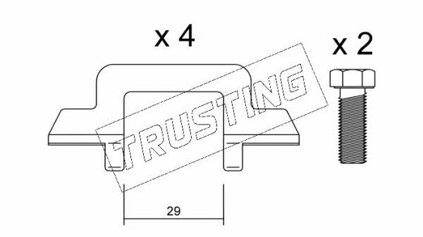 Trusting KIT.038 Mounting kit brake pads KIT038