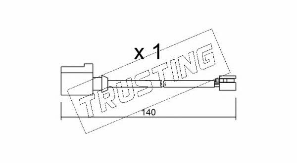 Trusting SU.274 Warning contact, brake pad wear SU274