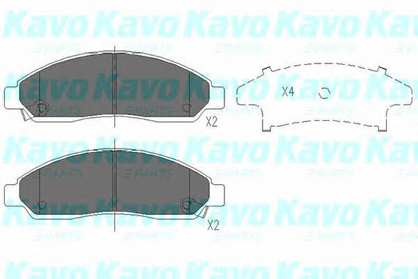 Front disc brake pads, set Kavo parts KBP-3513