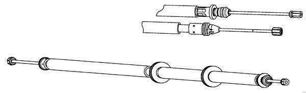 CEF RT02276 Cable Pull, parking brake RT02276