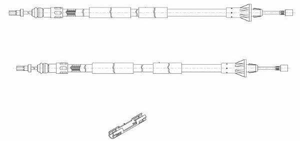 CEF RT15109 Cable Pull, parking brake RT15109