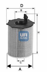 Ufi 25.105.00 Oil Filter 2510500