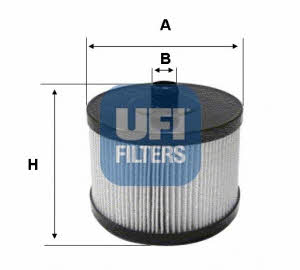 Ufi 26.022.00 Fuel filter 2602200
