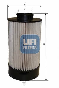 Ufi 26.072.00 Fuel filter 2607200
