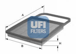 Ufi 30.196.00 Air filter 3019600
