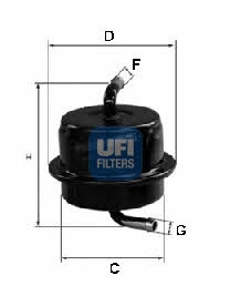 Ufi 31.565.00 Fuel filter 3156500