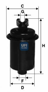 Ufi 31.687.00 Fuel filter 3168700