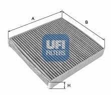 Ufi 54.134.00 Activated Carbon Cabin Filter 5413400