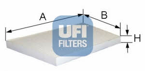 Ufi 53.095.00 Filter, interior air 5309500