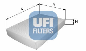 Ufi 53.113.00 Filter, interior air 5311300