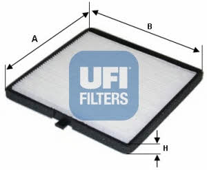 Ufi 53.116.00 Filter, interior air 5311600