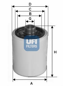 Ufi 80.029.00 Hydraulic filter 8002900