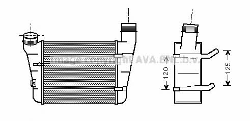 AVA AIA4221 Intercooler, charger AIA4221