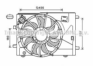 AVA CT7502 Hub, engine cooling fan wheel CT7502