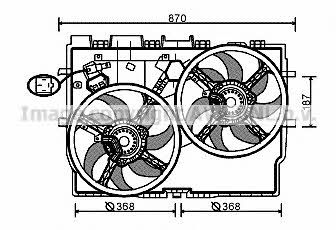 AVA FT7585 Hub, engine cooling fan wheel FT7585