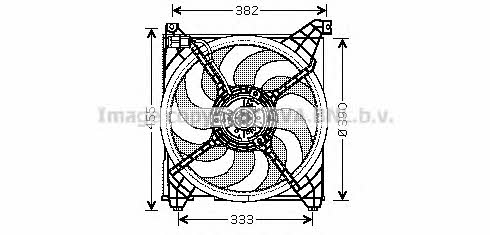 AVA HY7509 Hub, engine cooling fan wheel HY7509