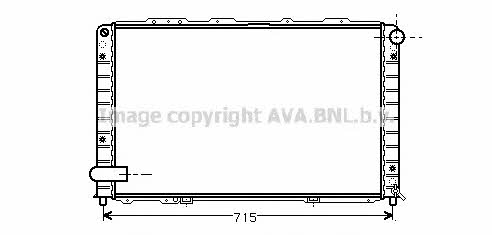 AVA LC2058 Radiator, engine cooling LC2058