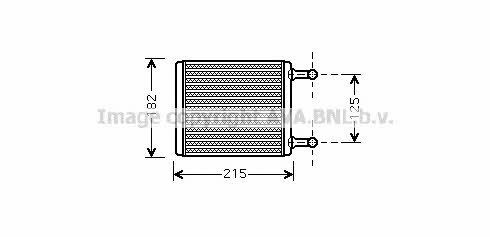 AVA MS6442 Heat exchanger, interior heating MS6442