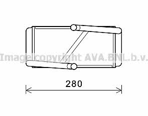 AVA MS6594 Heat exchanger, interior heating MS6594