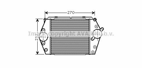 AVA MZ4188 Intercooler, charger MZ4188