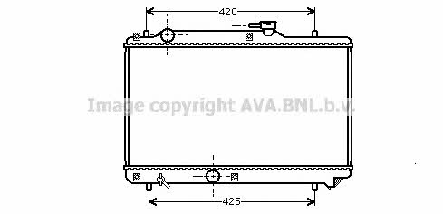 AVA SZ2035 Radiator, engine cooling SZ2035