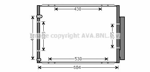 Air con condenser Lexus RX: TO5574D AVA AC Condenser