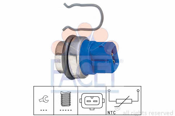 Facet 7.3101 Coolant temperature sensor 73101 73101 Facet Coolant temperature sensor
