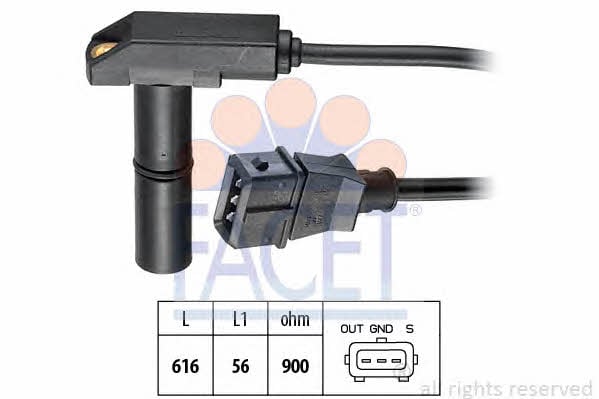 Camshaft position sensor Facet 9.0054