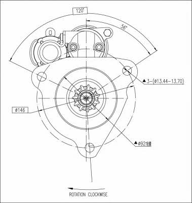 Starter Prestolite electric M90R3545SE