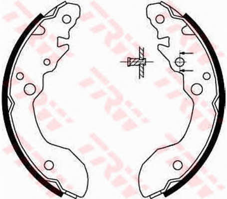 TRW GS8671 Brake shoe set GS8671