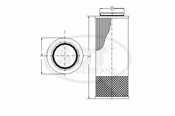 SCT SH 4016 Hydraulic filter SH4016