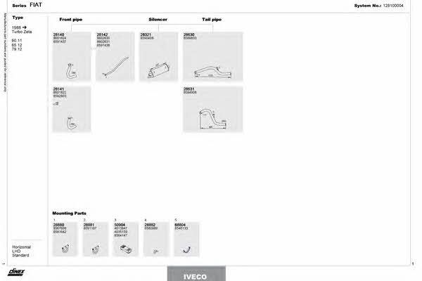 128100004 Dinex Exhaust system