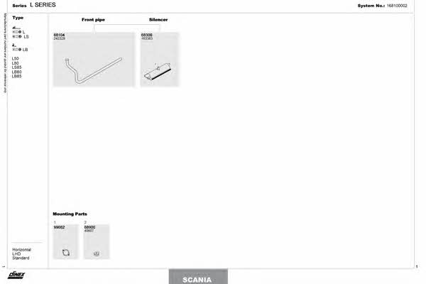 168100002 Dinex Exhaust system